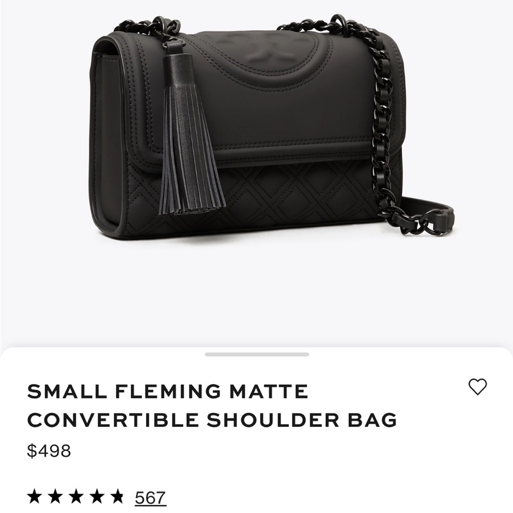 Small Fleming Matte Convertible Shoulder Bag